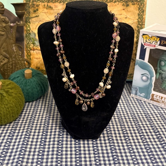 Double-Strand Freshwater Pearl Necklace - Picture 1 of 8